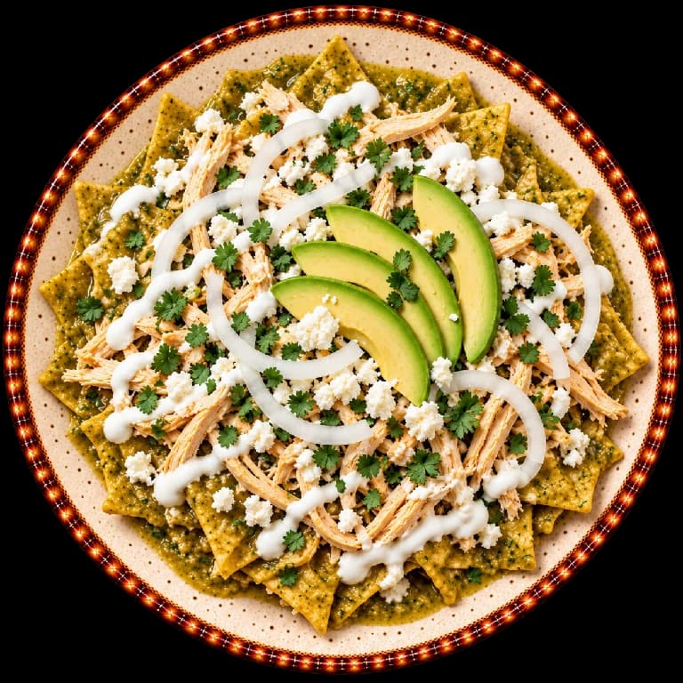 Chilaquiles Verdes con Pollo